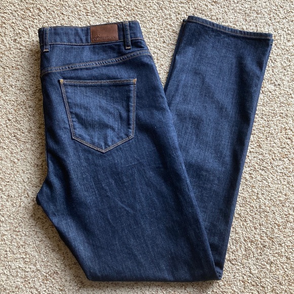Peter Millar Other - Peter Millar Men’s 5 Pocket Dark Wash Straight Leg Denim Jeans